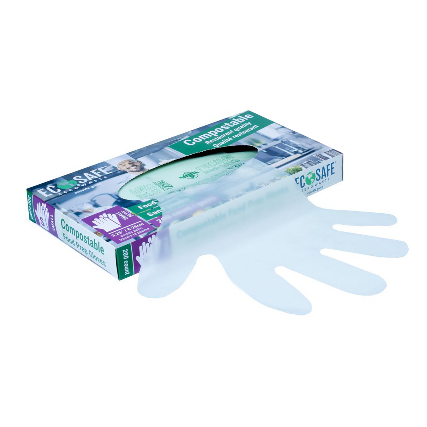 EcoSafe® Compostable Food Prep Gloves (Each)