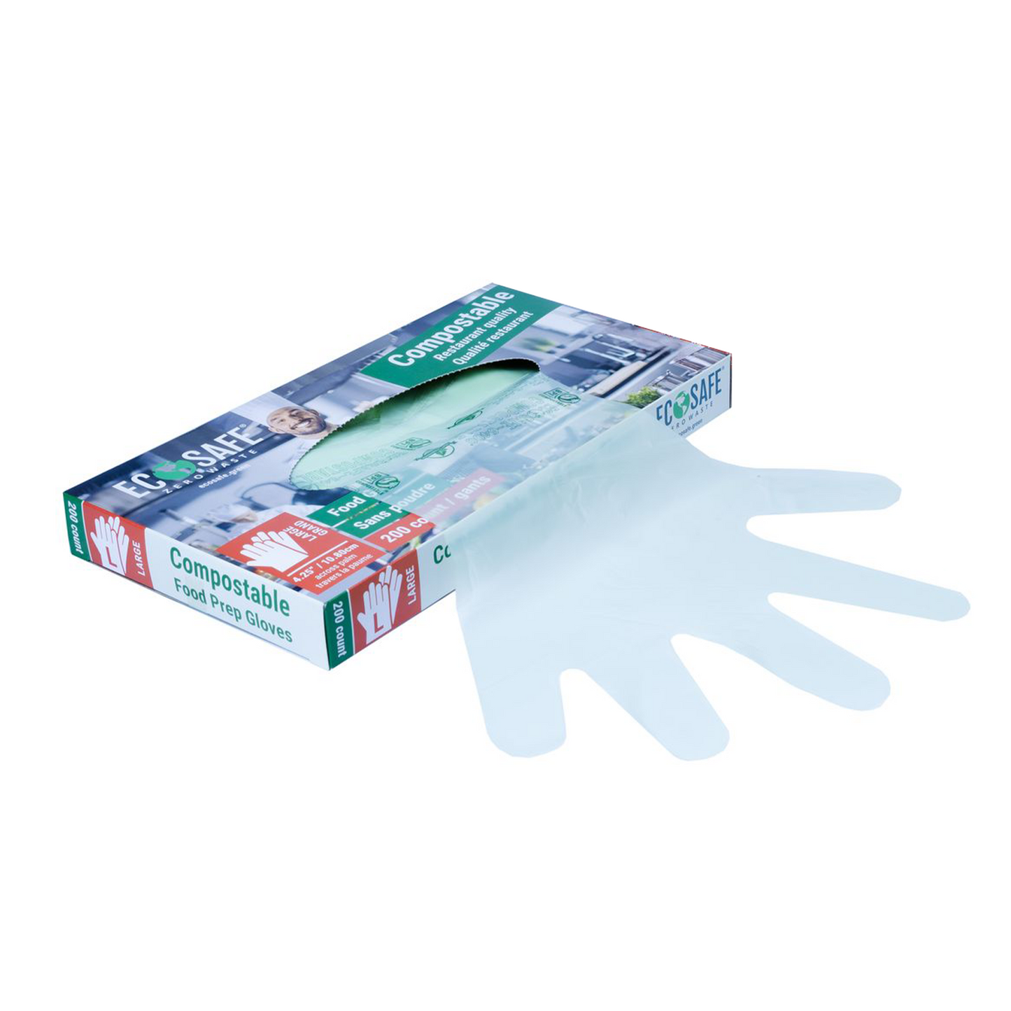 EcoSafe® Compostable Food Prep Gloves (Each)