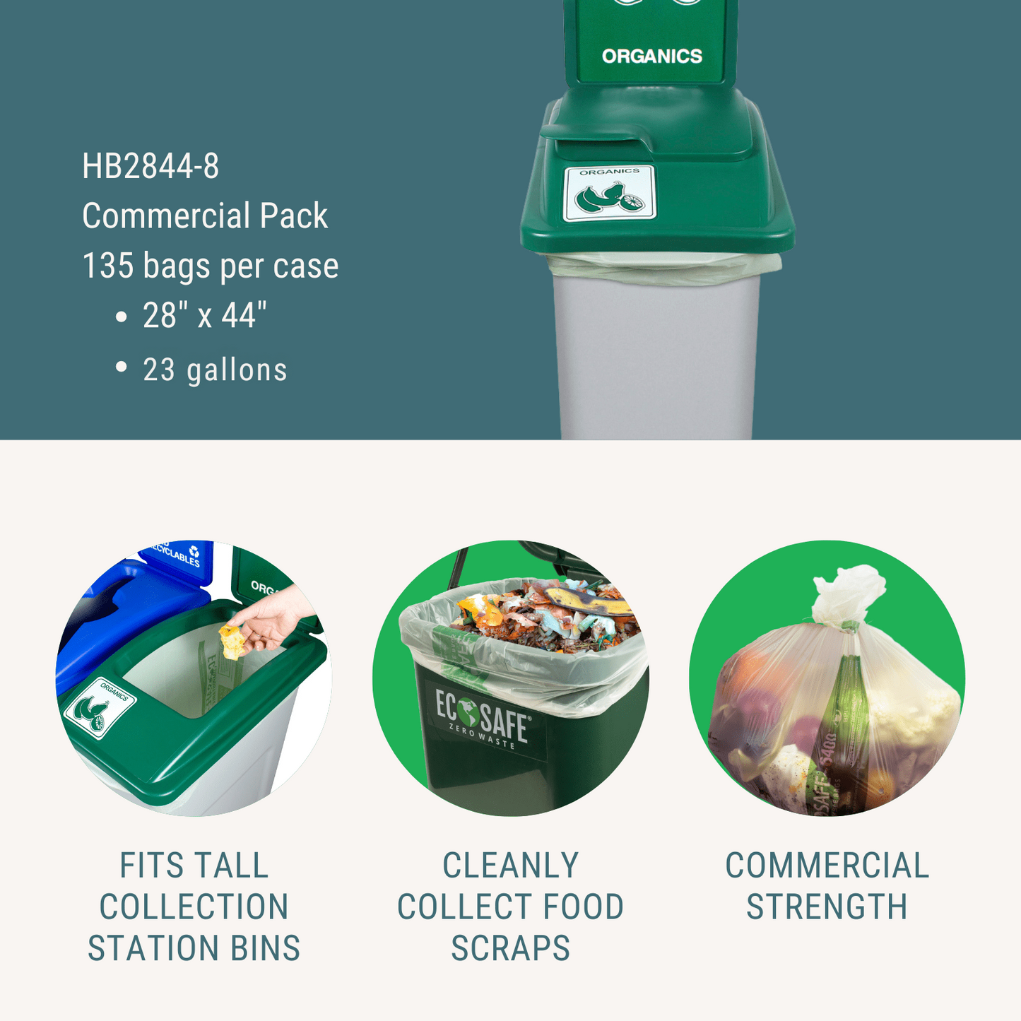 28×44″ Compostable Bag / Liner