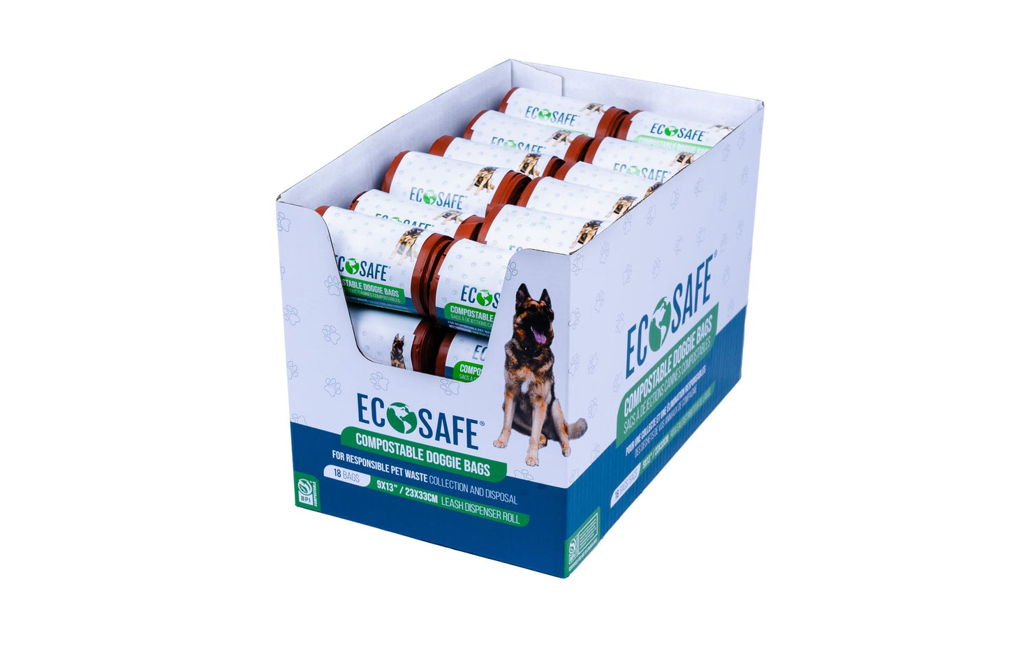 Compostable Doggie Bag - Leash Dispenser Roll (Case)