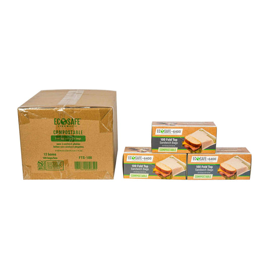 Compostable Fold Top Sandwich Bags (Case)