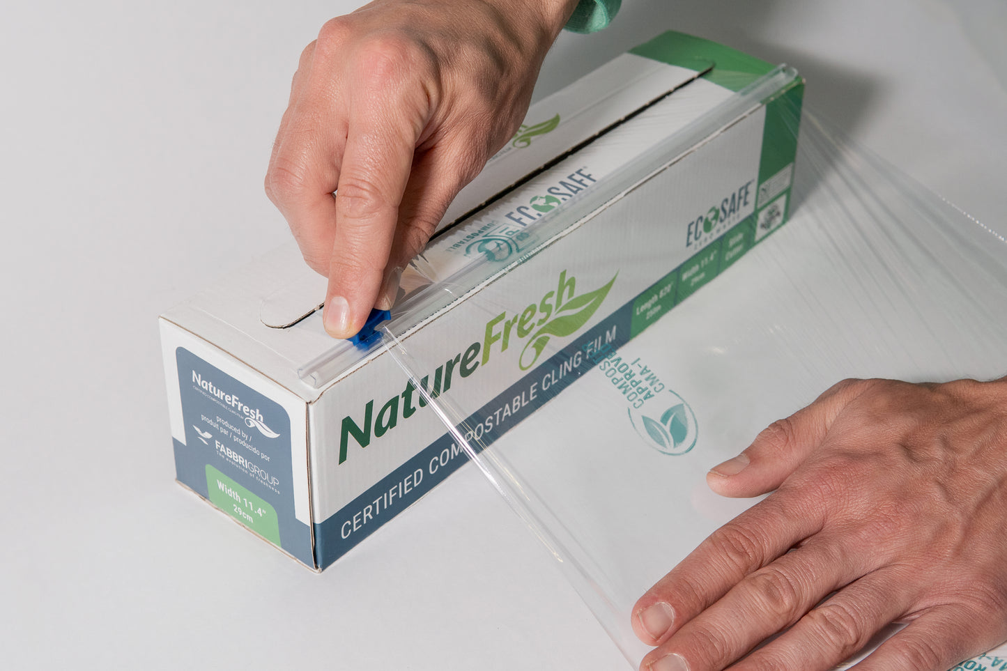 11.4"x820" Compostable Cling Film Cutterbox (Each)