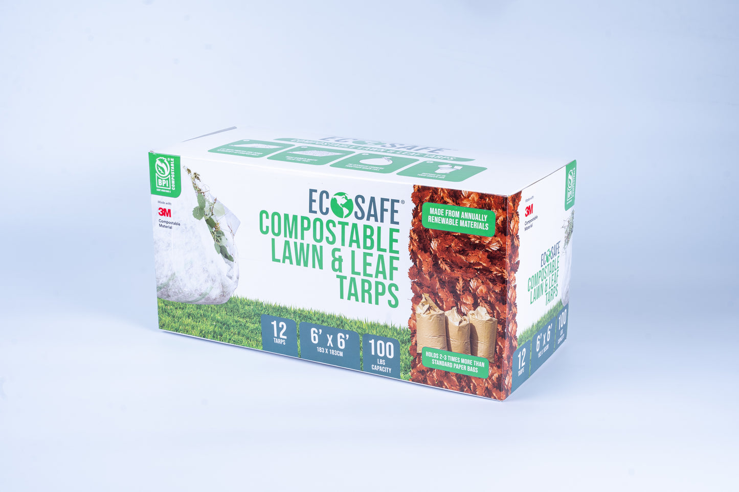 72x72" Compostable Lawn and Leaf Tarp