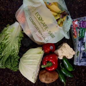 Compostable Checkout Bag – Standard Size – Extra Strong