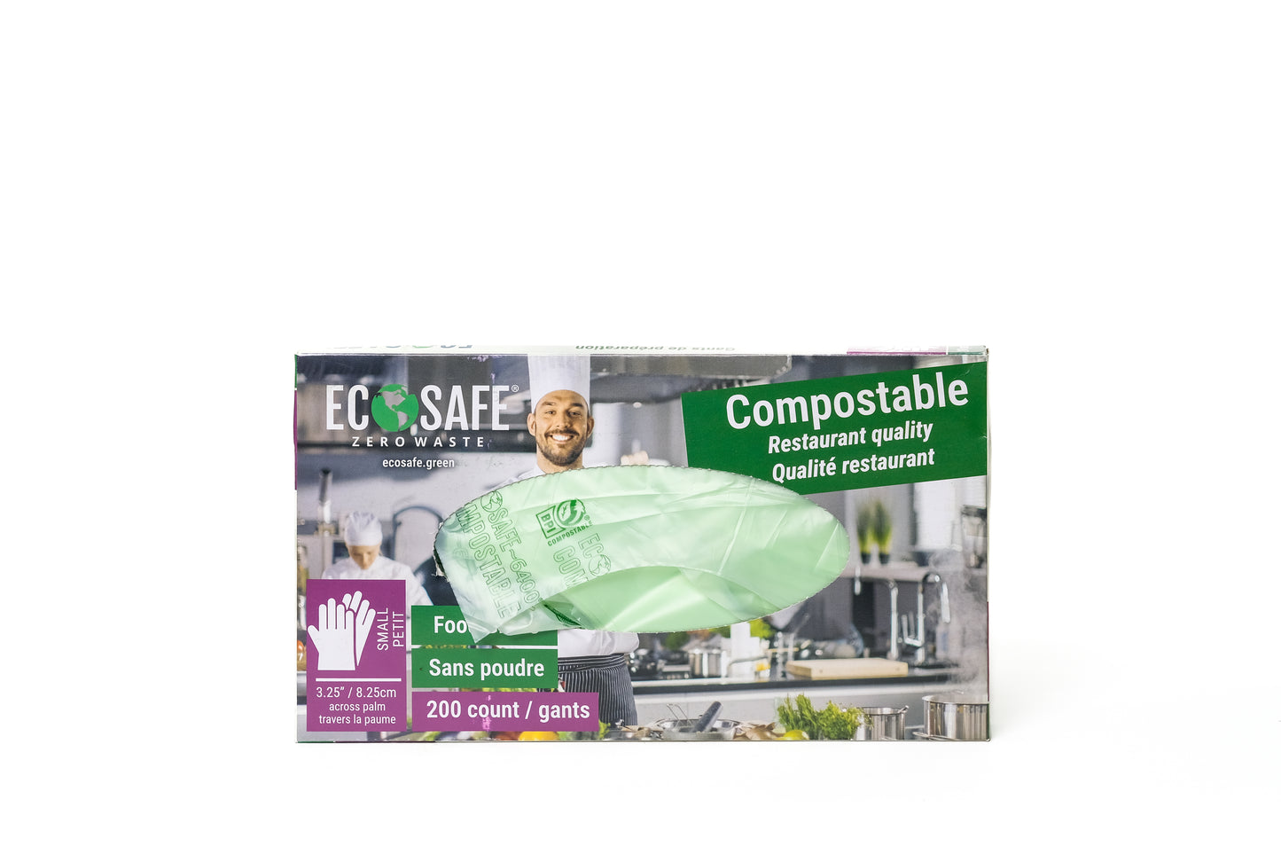 EcoSafe® Compostable Food Prep Gloves (Case)
