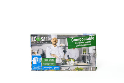 EcoSafe® Compostable Food Prep Gloves (Case)