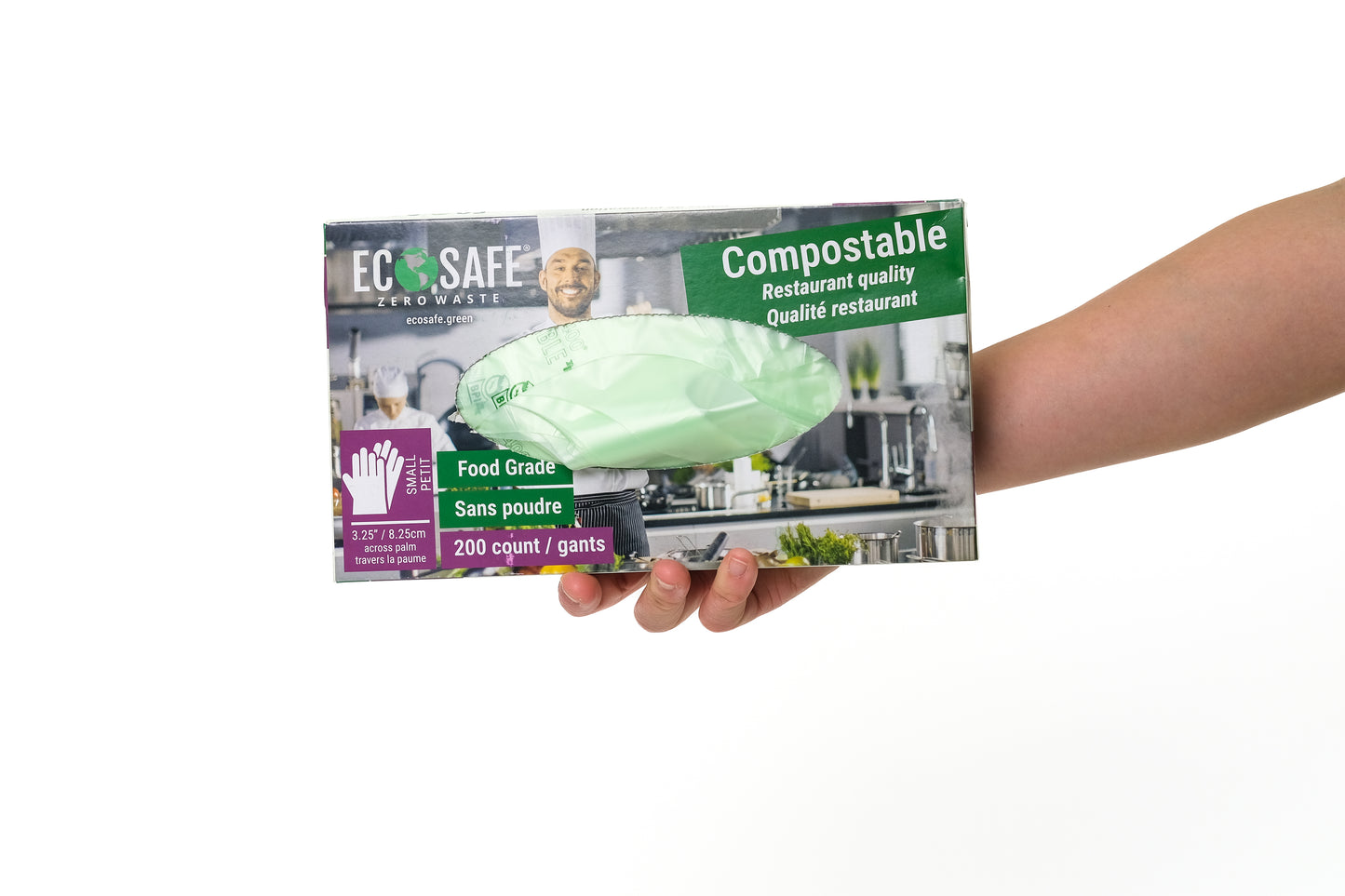 EcoSafe® Compostable Food Prep Gloves (Case)
