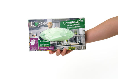 EcoSafe® Compostable Food Prep Gloves (Case)