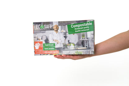 EcoSafe® Compostable Food Prep Gloves (Case)