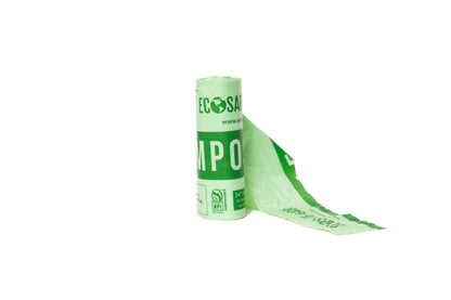 EcoSafe® Compostable Tall Food Scraps Bag with Handles (Case)