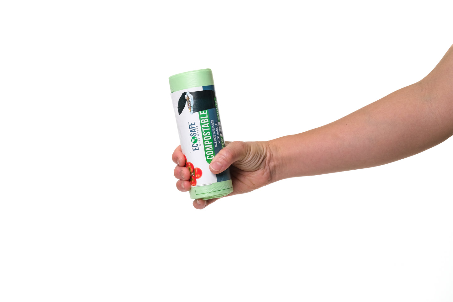 EcoSafe® Compostable Tall Food Scraps Bag with Handles (Case)