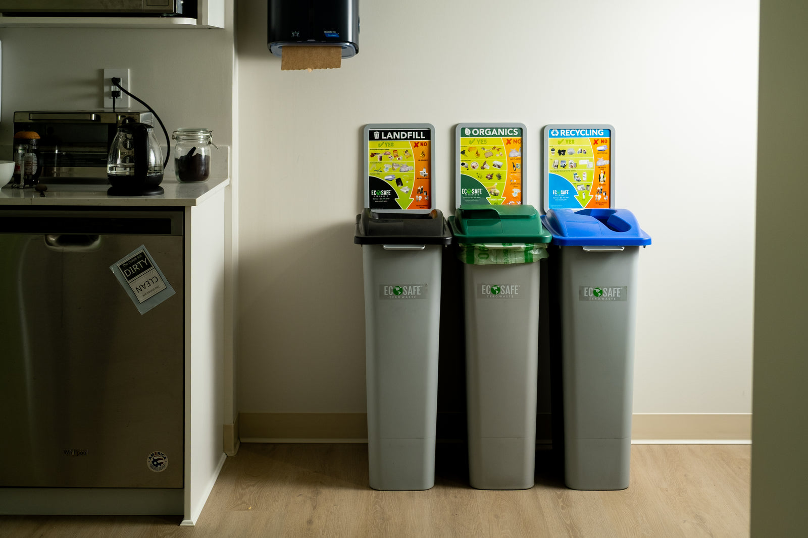 EcoSafe organics collection bins