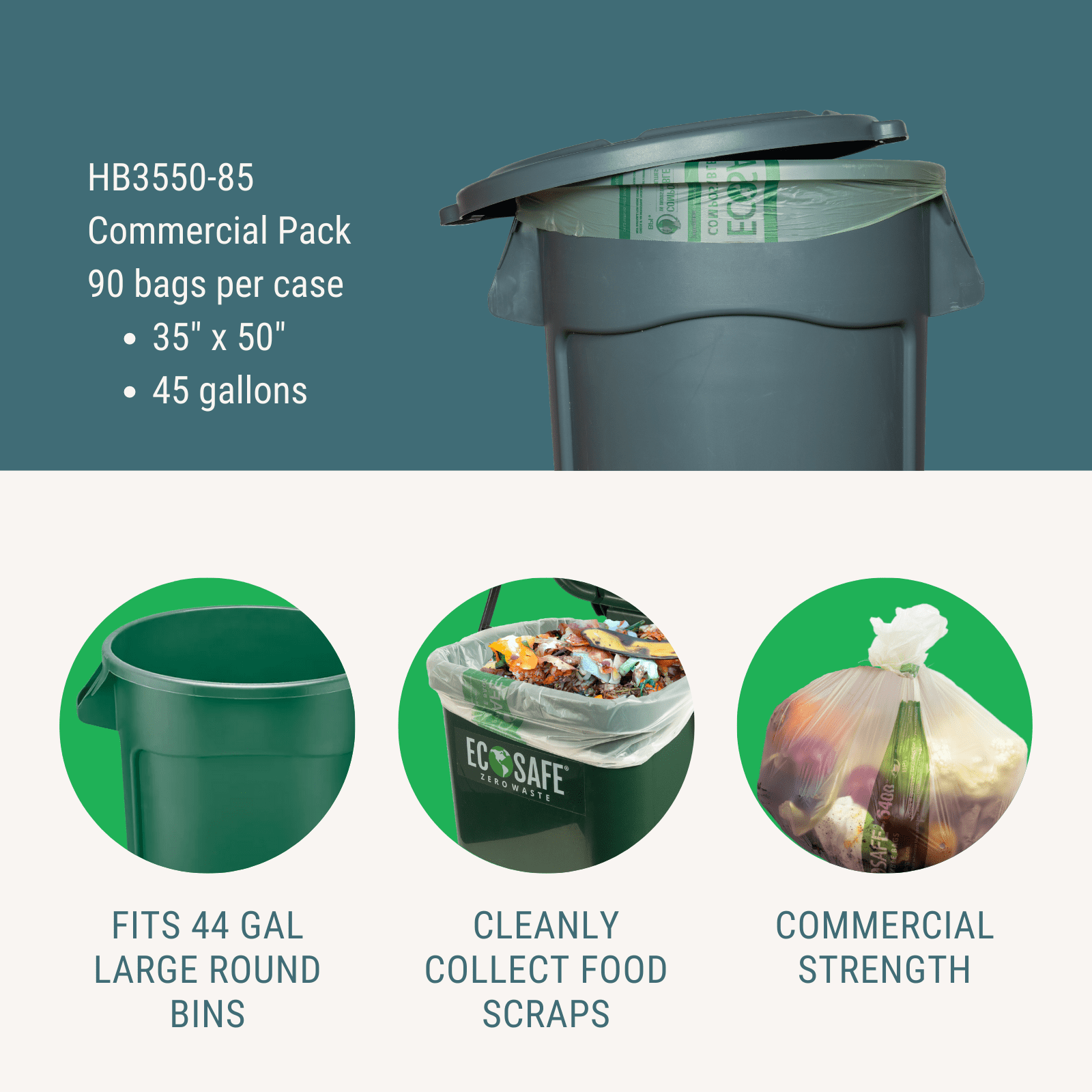 39×55″ Compostable Bag / Liner – EcoSafe Zero Waste 39×55″ Compostable Bag / Liner – EcoSafe Zero Waste