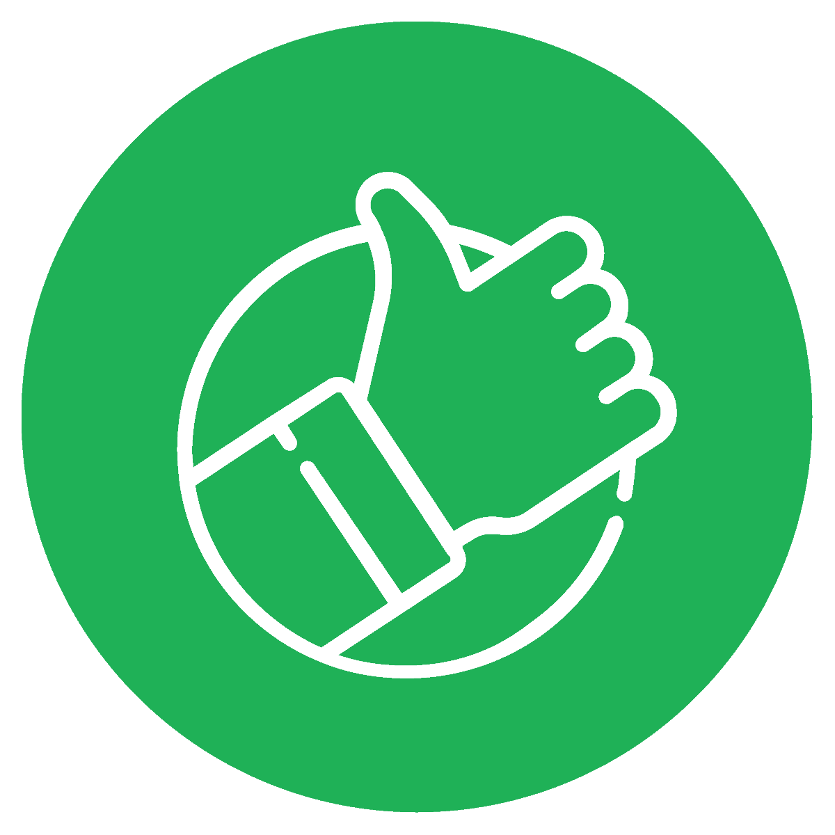 Graphic of a thumbs up