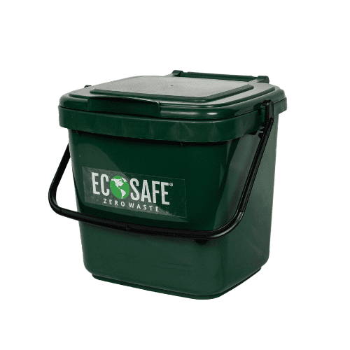 Ecosafe Green | Zero waste Kitchen Caddy Compost Bin Green