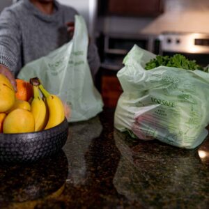 EcoSafe Grocery checkout bag unpack